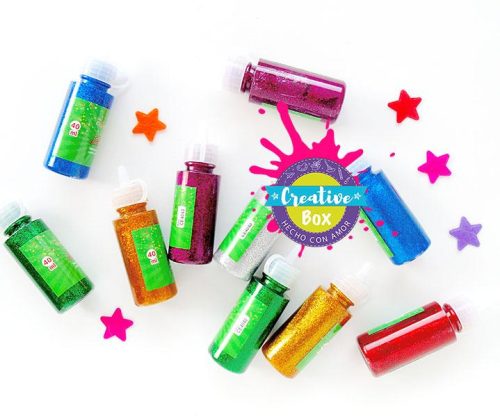 Silicona Escarchada - Arma tu Box Niñas de 4 a 7 años | Creative Box Colombia