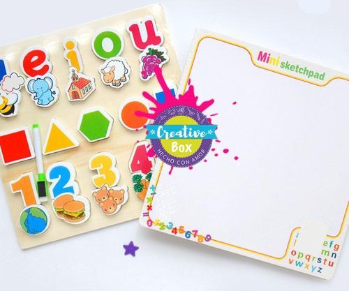 Tabla Aprendizaje - Arma tu Box Niñas de 1 a 3 años | Creative Box Colombia