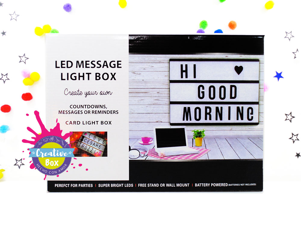 Caja de Luz Mensajes - Creative Box