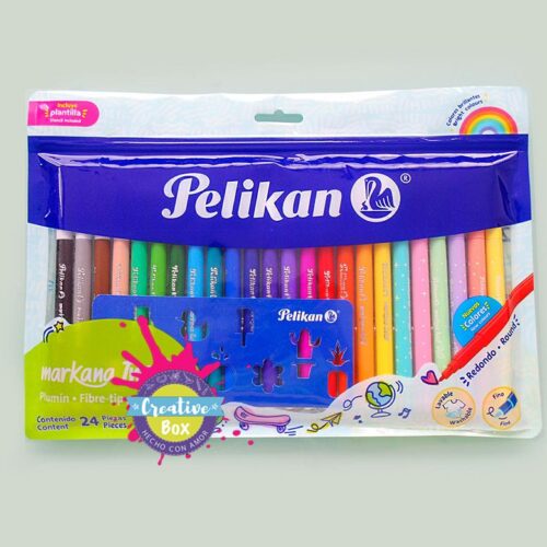 Caja 24 colores bolígrafos de gel - Semilla. Espacio Creativo Infantil
