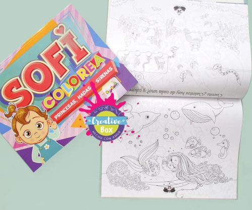 Libro Colorea Sofi ☺ - Arma tu Box Niñas de 4 a 7 años | Creative Box Colombia