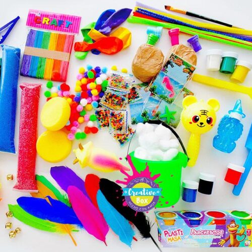 Kit de suministros de artes y manualidades para niños – Niños y niñas de 4  5 6 7 8 años – Juego de materiales de actividad para niños pequeños a
