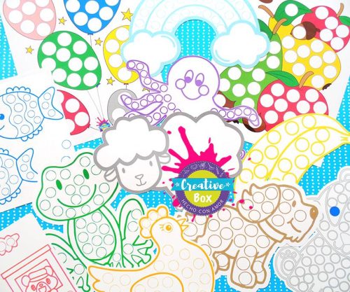 Figuras con guìas Circulares - Arma tu Box Niñas de 1 a 3 años | Creative Box Colombia