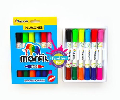 Marcadores Doble Punta - Arma tu Box Niñas de 4 a 7 años | Creative Box Colombia