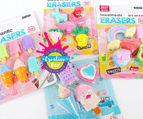 Borradores Niñas Kawaii kit didáctico creativo para fiestas y cumpleaños infantiles