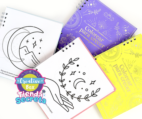 Libro Colorea - Arma tu Box Niñas de a 8 a 12 años | Creative Box Colombia