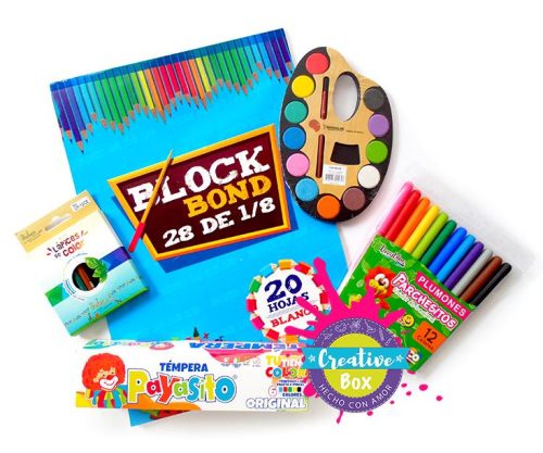 Kit Escolar 1 🛍️ - Dibujo & Pintura | Creative Box Colombia