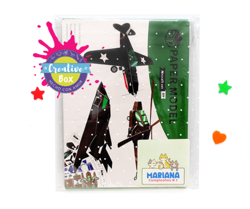 Armables de papel 3D pack 2 - Arma tu Box Niños de 8 a 12 años | Creative Box Colombia