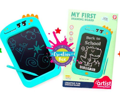Tableta LCD Dino - Arma tu Box niños de 4 a 7 años | Creative Box Colombia