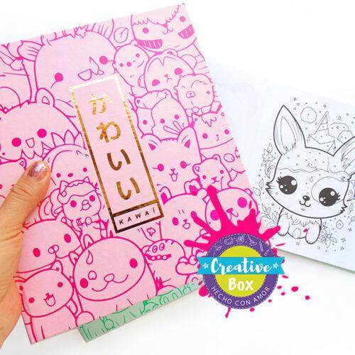 Libro Colorear Kawaii