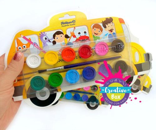 Acuarelas Bus - Arma tu Box Niñas de 4 a 7 años | Creative Box Colombia