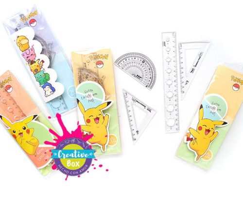 Set Geométrico Pokemón - Arma tu Box Niños de 8 a 12 años | Creative Box Colombia
