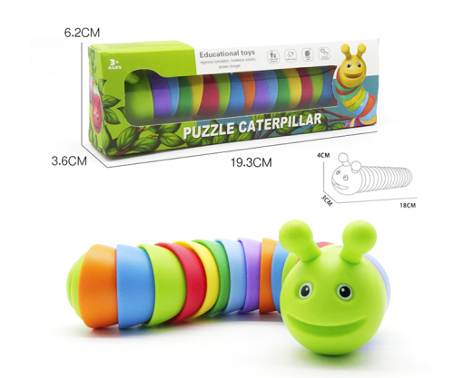 Oruga Sensorial multicolor - Animales | Creative Box Colombia