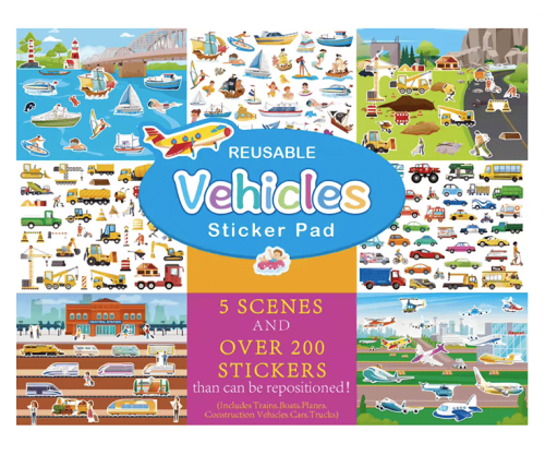 Set Stickers Autos - Sorpresas & Mini Kits | Creative Box Colombia
