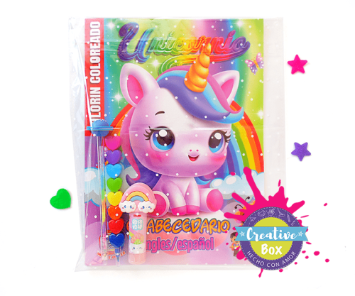 Unicorns Coloring Bag regalo infantil personalizado Colombia #4