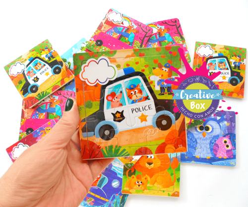 Rompecabezas Pequeño - Arma tu Box Niñas de 1 a 3 años | Creative Box Colombia