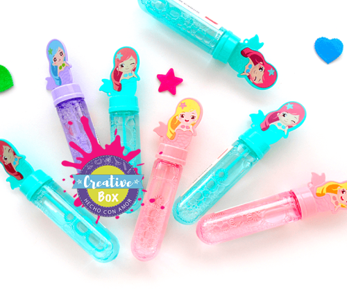 1 Burbujero Sirena - Arma tu Box Niñas de 1 a 3 años | Creative Box Colombia