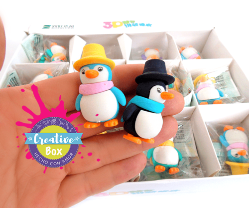 Mini Borradores Pinguino - Animales | Creative Box Colombia