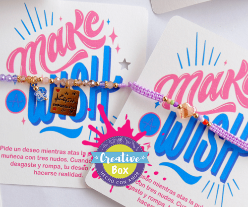 Pulsera Make a Wish - Arma tu Box Niñas de 4 a 7 años | Creative Box Colombia