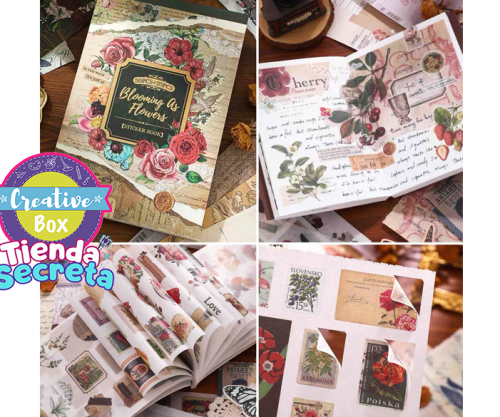 Block Stickers Blomming - Arma tu Box Niñas de a 8 a 12 años | Creative Box Colombia