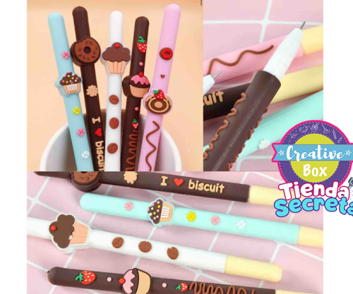 Bolígrafo Biscuit Aroma - Arma tu Box Niñas de 4 a 7 años | Creative Box Colombia