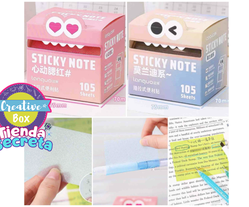 Post It Escarchados - Arma tu Box Niñas de 4 a 7 años | Creative Box Colombia