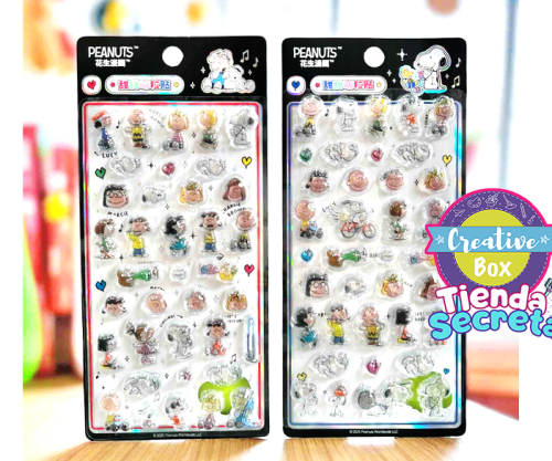 Stickers Cristal Snoopy - Scrapbooking | Creative Box Colombia