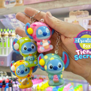 Mini Squishy Llavero Stitch - Arma tu Box Niñas de 4 a 7 años | Creative Box Colombia