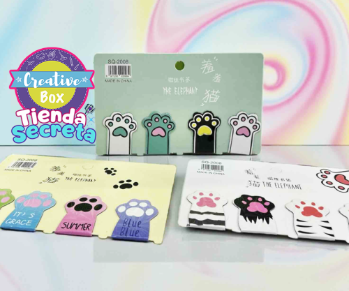 Separadores Magnéticos Huellas - Kawaii | Creative Box Colombia