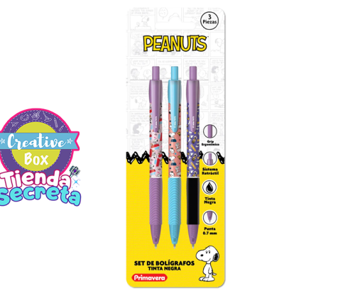Bolígrafos Peanuts - Kawaii | Creative Box Colombia