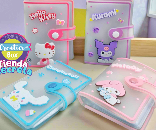 Tarjetero siliconado Sanrio - Arma tu Box Niñas de 4 a 7 años | Creative Box Colombia