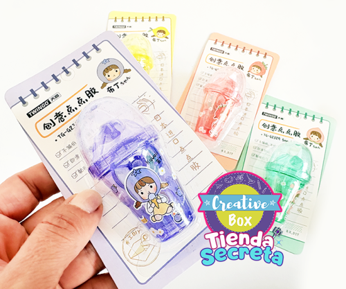 Cinta Adhesiva doble faz Malteada - Kawaii | Creative Box Colombia