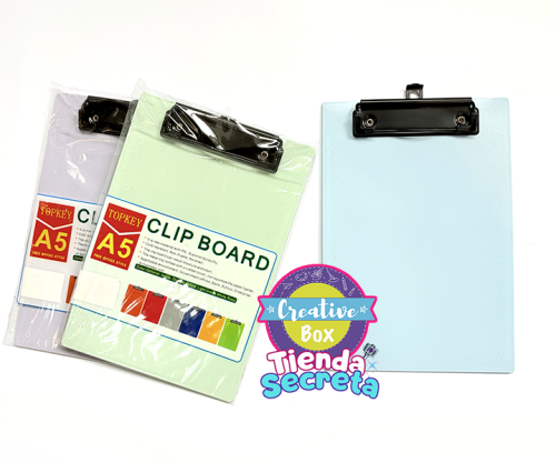 Tabla Planillera Pastel A5 - Arma tu Box Niñas de 4 a 7 años | Creative Box Colombia
