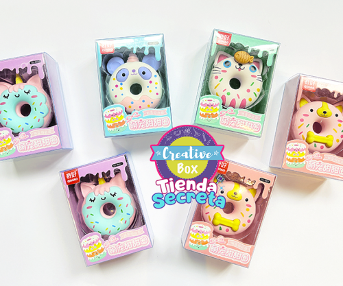 Borrador Grande Dona Kawaii kit didáctico creativo para fiestas y cumpleaños infantiles