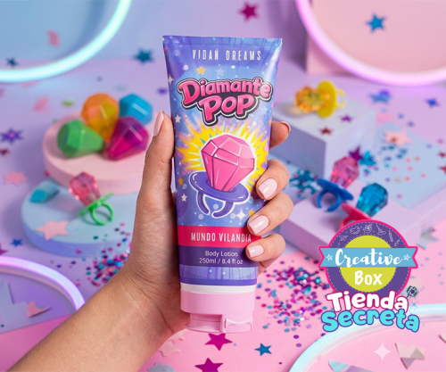 Crema Corporal Diamante Pop - Arma tu Box Niñas de a 8 a 12 años | Creative Box Colombia