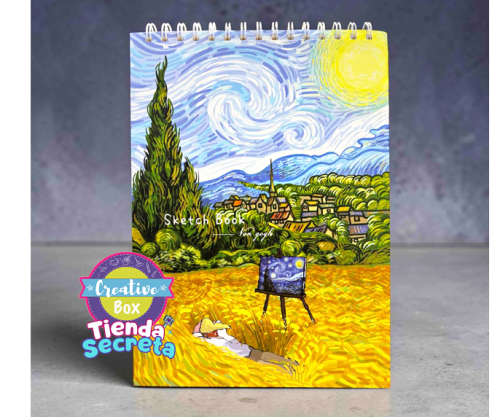 Bitácora Van Gogh - Arma tu Box Niñas de a 8 a 12 años | Creative Box Colombia