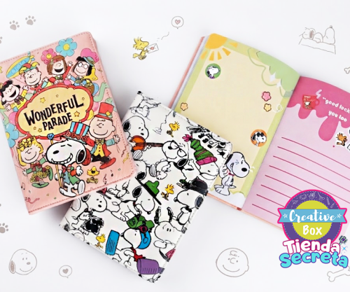 Agenda Snoopy - Arma tu Box Niñas de 4 a 7 años | Creative Box Colombia