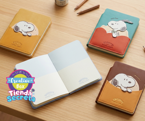 Libreta de bolsillo Snoopy - Kawaii | Creative Box Colombia