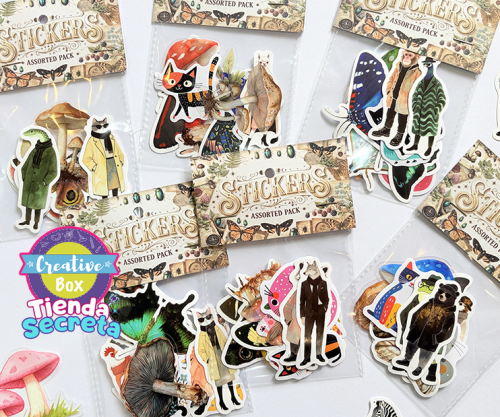 Mini Pack 12 Stickers - Arma tu Box Niñas de a 8 a 12 años | Creative Box Colombia