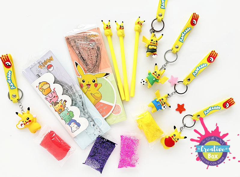 Pikachu Party Bag detalle contenido y actividades | Arma tu Box de Regalo